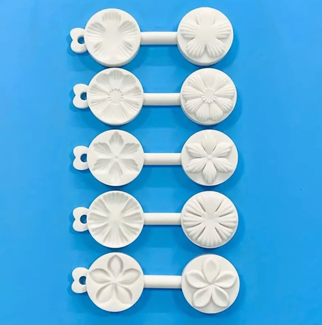 Bakewareind 3D Flower Double sided petal Veiner Cake Fondant Silicone Mould - Bakeware India