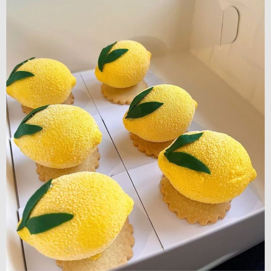 Bakewareind 3D Lemon Fruit French Mousse Silicone Chocolate Mould, 15 Cavity - Bakeware India