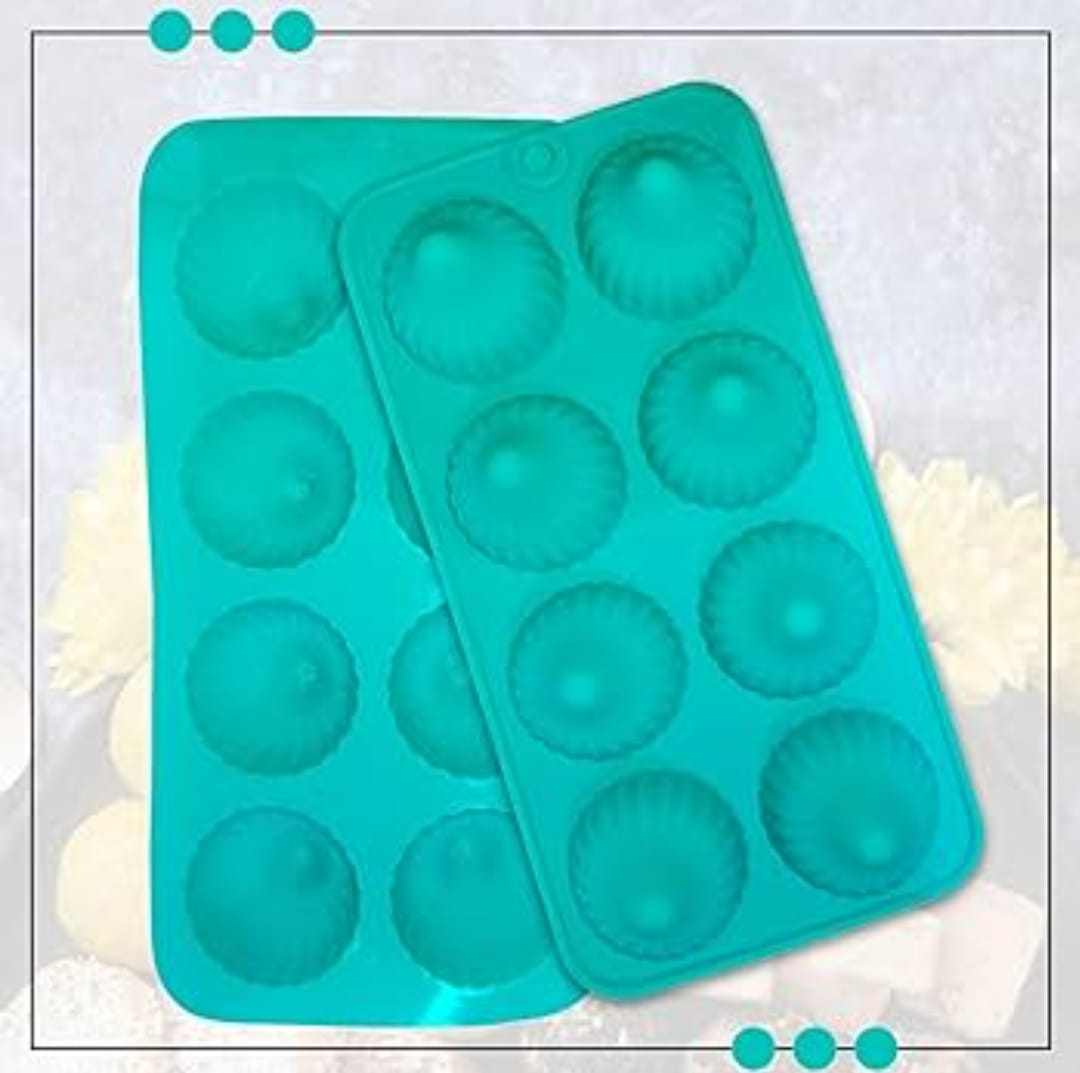 Bakewareind 3D Modak Silicone Chocolate Mould, 8 Cavity - Bakeware India