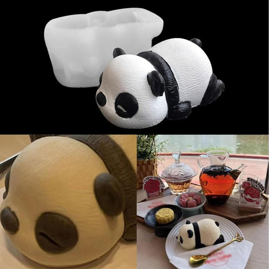 Bakewareind 3D Sleeping Panda Mousse Cake Chocolate Silicone Mould - Bakeware India