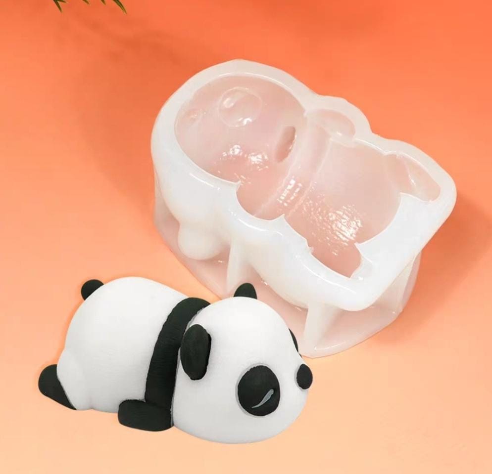 Bakewareind 3D Sleeping Panda Mousse Cake Chocolate Silicone Mould - Bakeware India
