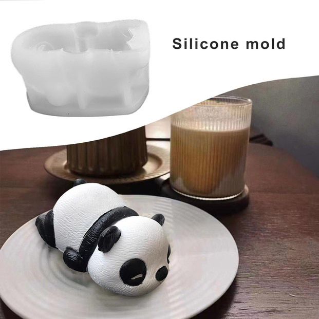 Bakewareind 3D Sleeping Panda Mousse Cake Chocolate Silicone Mould - Bakeware India