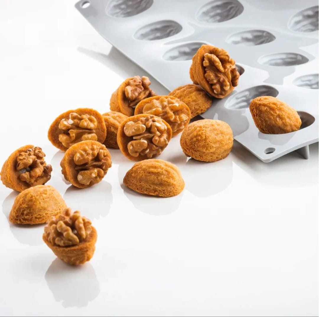Bakewareind 3D Walnut Nutshell Gourmand Mousse Cake Mould - Bakeware India