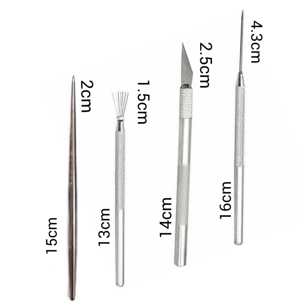 Bakewareind 4 IN 1 Needle Tools Craft Fondant Tools - Bakeware India