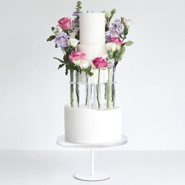 Bakewareind Acrylic Flower Crown Cake Stand - Bakeware India