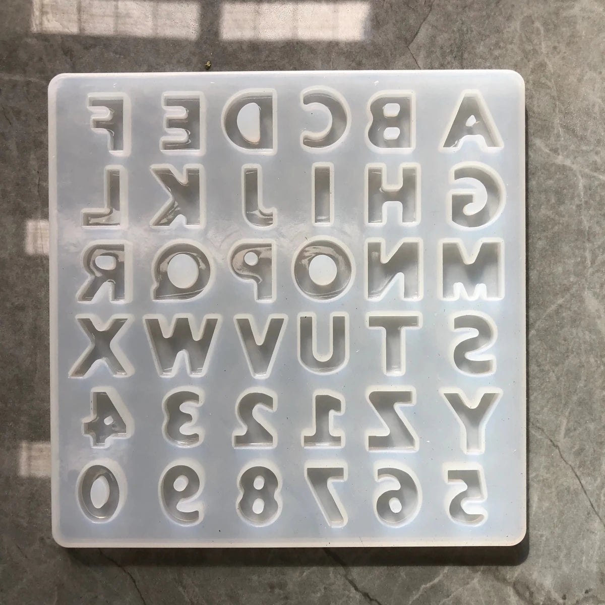 Bakewareind Alphabet Fondant Chocolate Resin Silicone Mould - Bakeware India