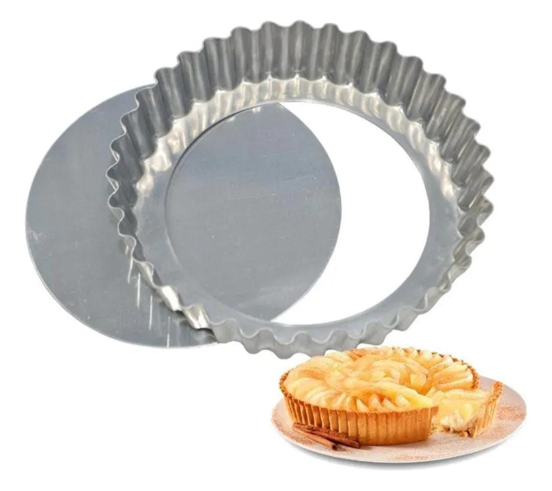 Bakewareind Aluminum Round Cake Pan Mould Tart Removable Bottom, [ Select Size ] - Bakeware India