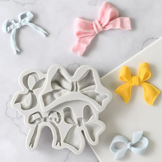 Bakewareind Assorted Big Bow Fondant Chocolate Silicone Mould - Bakeware India