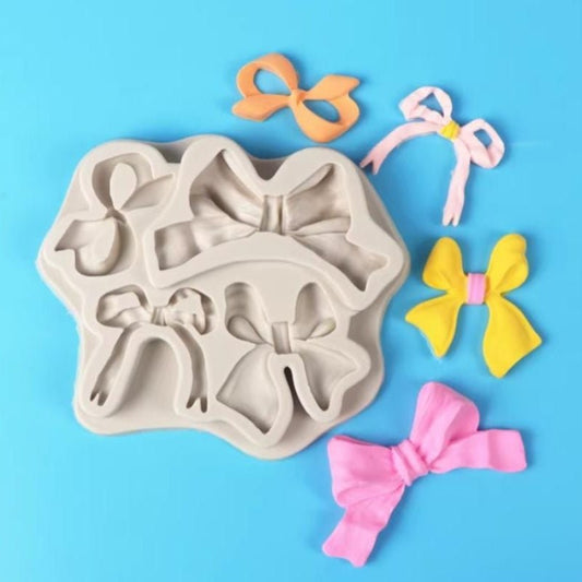 Bakewareind Assorted Big Bow Fondant Chocolate Silicone Mould - Bakeware India