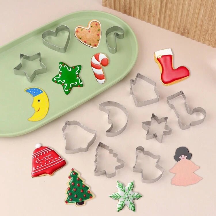 Bakewareind Assorted Christmas Cookie Cutters (chose design) - Bakeware India