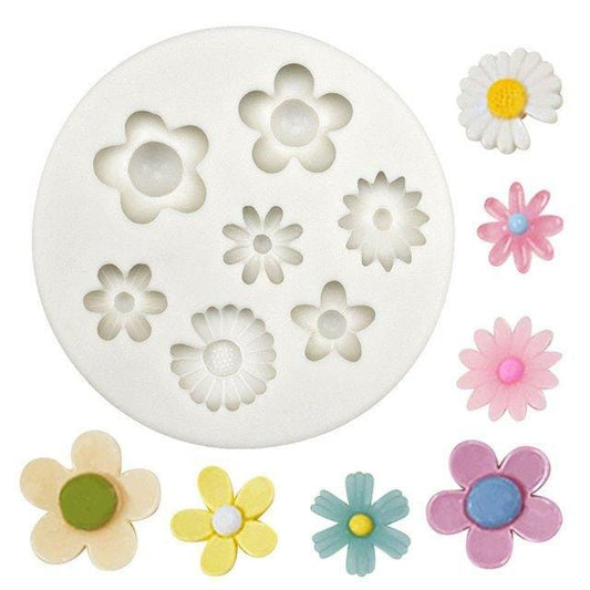 Bakewareind Assorted Flower Cake Fondant Silicone Mould - Bakeware India