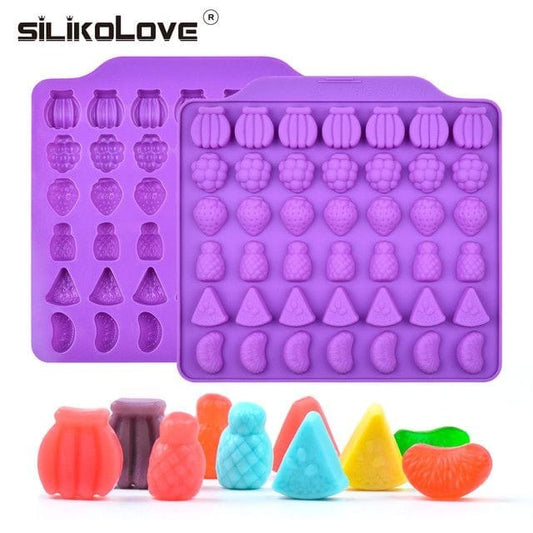 Bakewareind Assorted Fruit Chocolate Cake Silicone Mould , 42 Cavity - Bakeware India