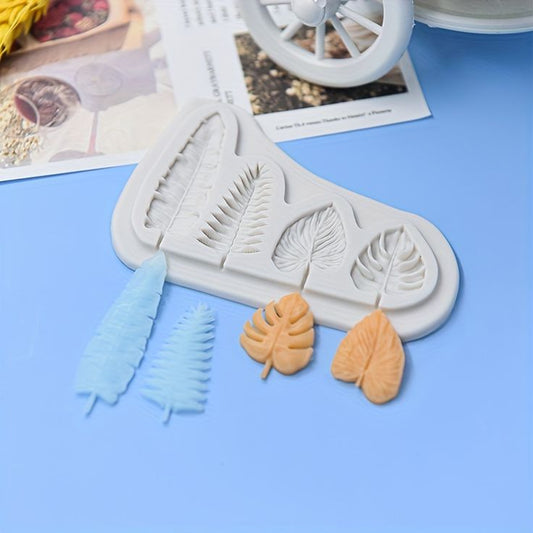 Bakewareind Assorted Leaf Fondant Silicone Mould - Bakeware India