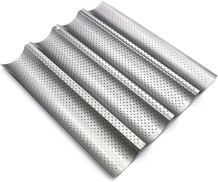 Bakewareind Baguette Baking Tray Cake Pan, 4 Layer - Bakeware India