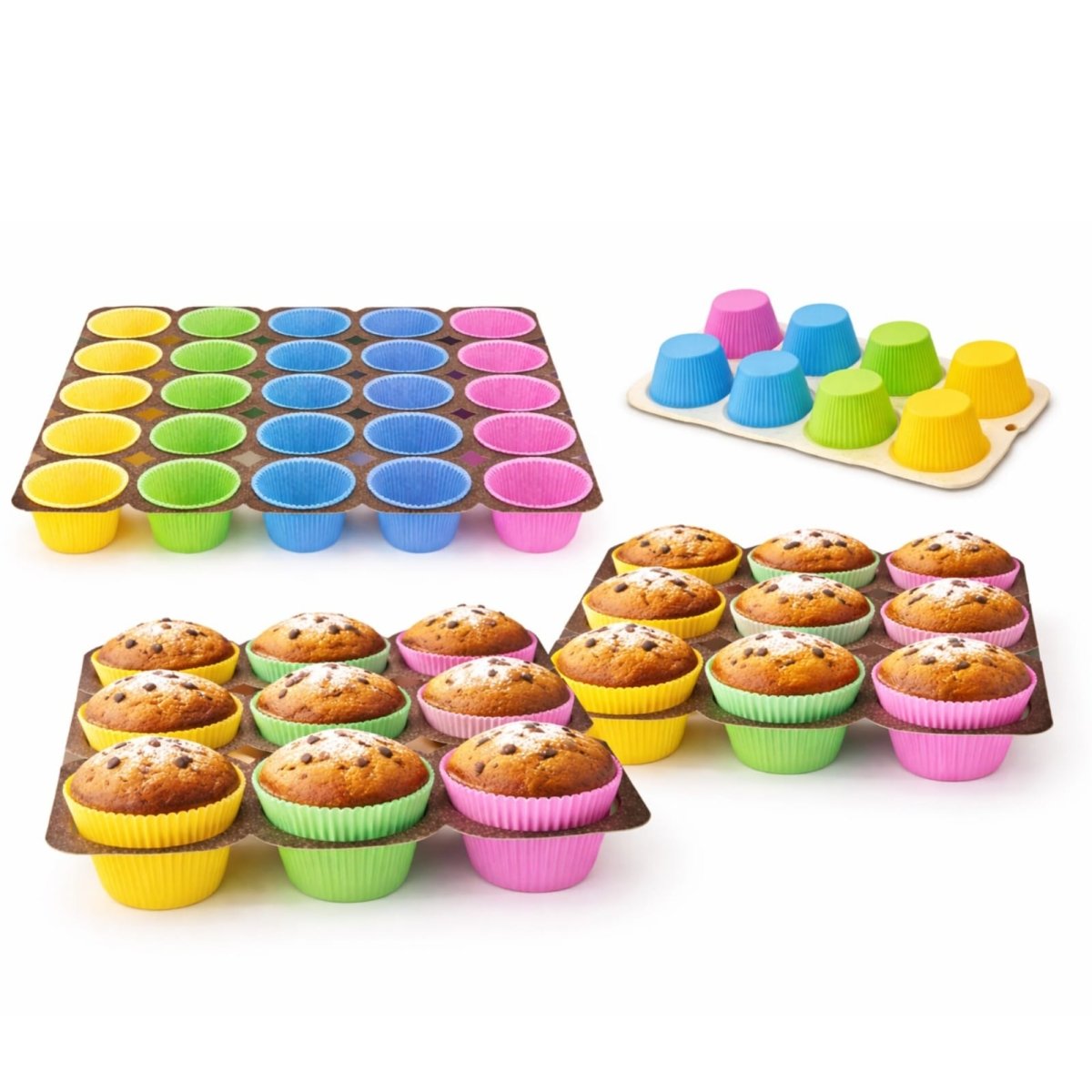 Bakewareind Bakable Muffin Tray Bake & Serve,12 cavity - Bakeware India