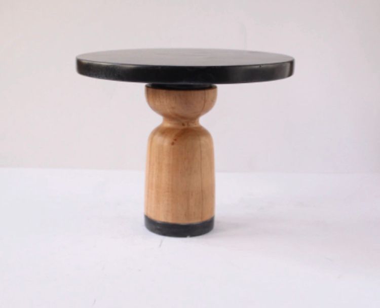 Bakewareind Black Wooden Tall Cake Stand - Bakeware India