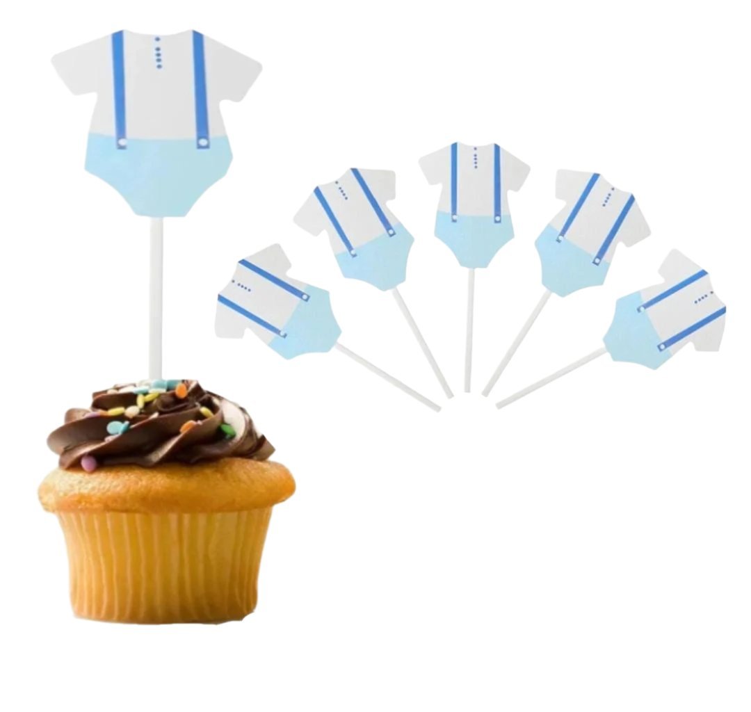 Bakewareind Blue Baby Shower Cake Decoration Cake Topper, 2pcs - Bakeware India