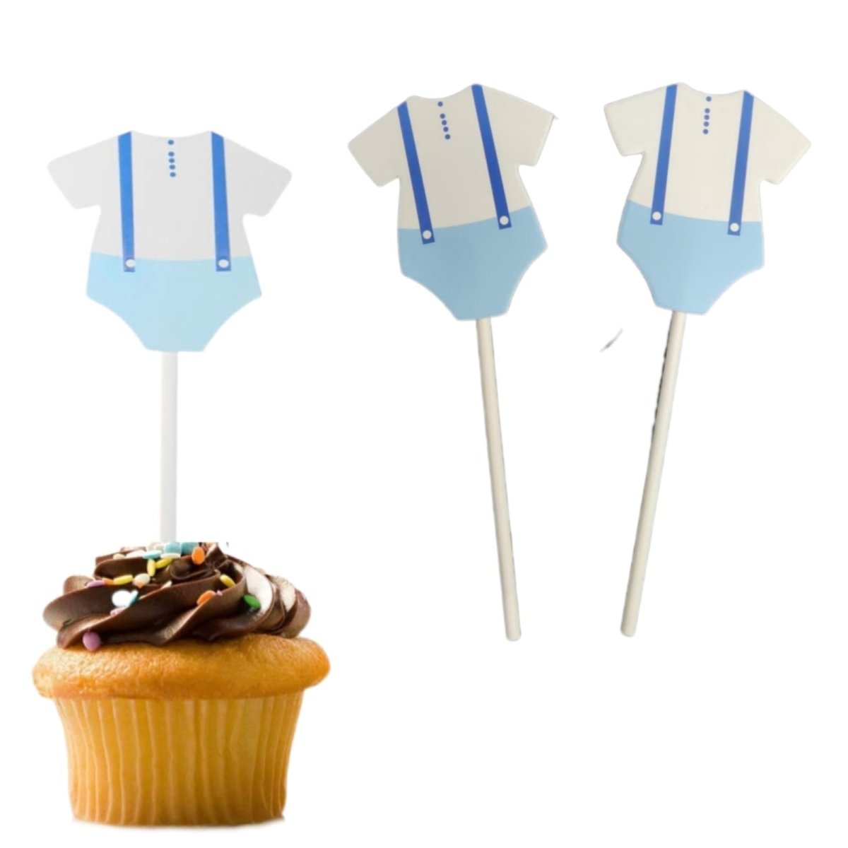 Bakewareind Blue Baby Shower Cake Decoration Cake Topper, 2pcs - Bakeware India