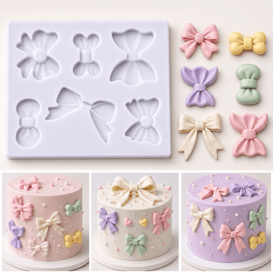 Bakewareind Bow Chocolate Resin Silicone Mould - Bakeware India