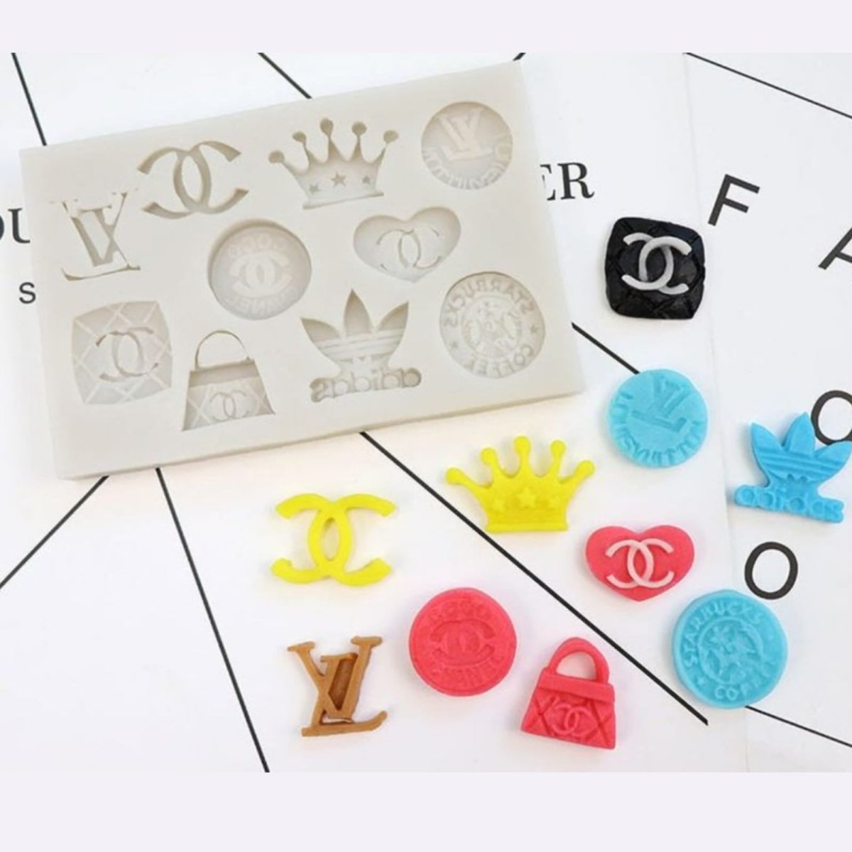 Bakewareind Brand Logo Fashion Fondant Silicone Mould - Bakeware India