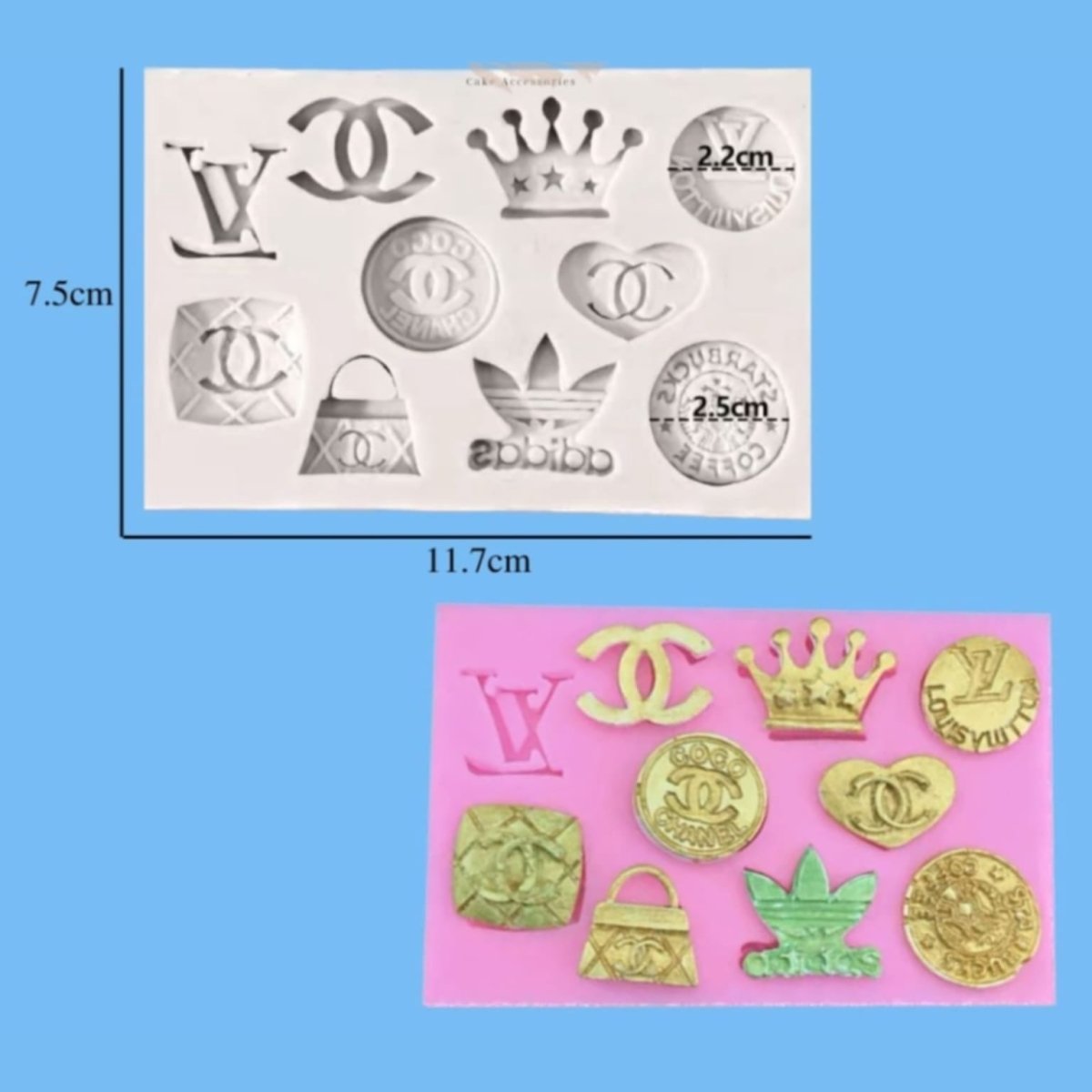 Bakewareind Brand Logo Fashion Fondant Silicone Mould - Bakeware India