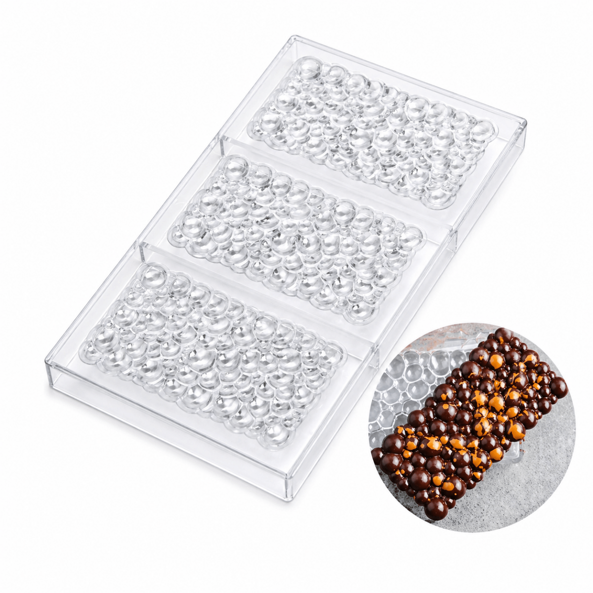 Bakewareind Bubble Polycarbonate Chocolate Mould - Bakeware India