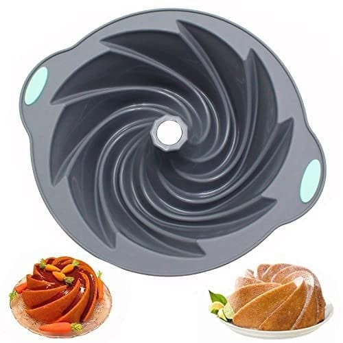 Bakewareind Bundt Fluted Cake Pan with Metal Frame - Bakeware India