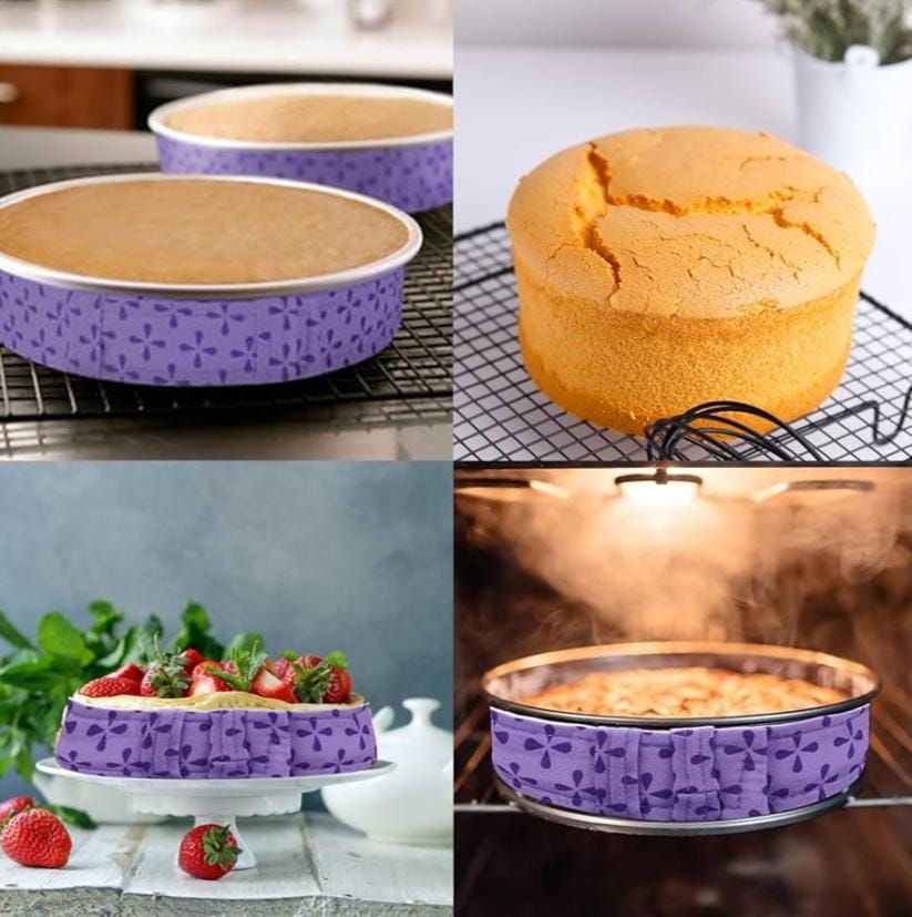 Bakewareind Cake Belt Bake Even Strips Anti - Deformation Protector, 2 Pieces - Bakeware India