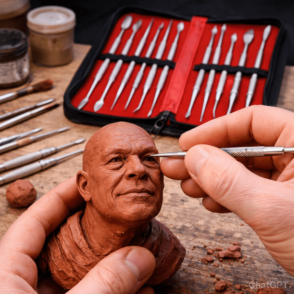 Bakewareind Carving Tool Set For Cake, Fondant, Wax 10pcs - Bakeware India