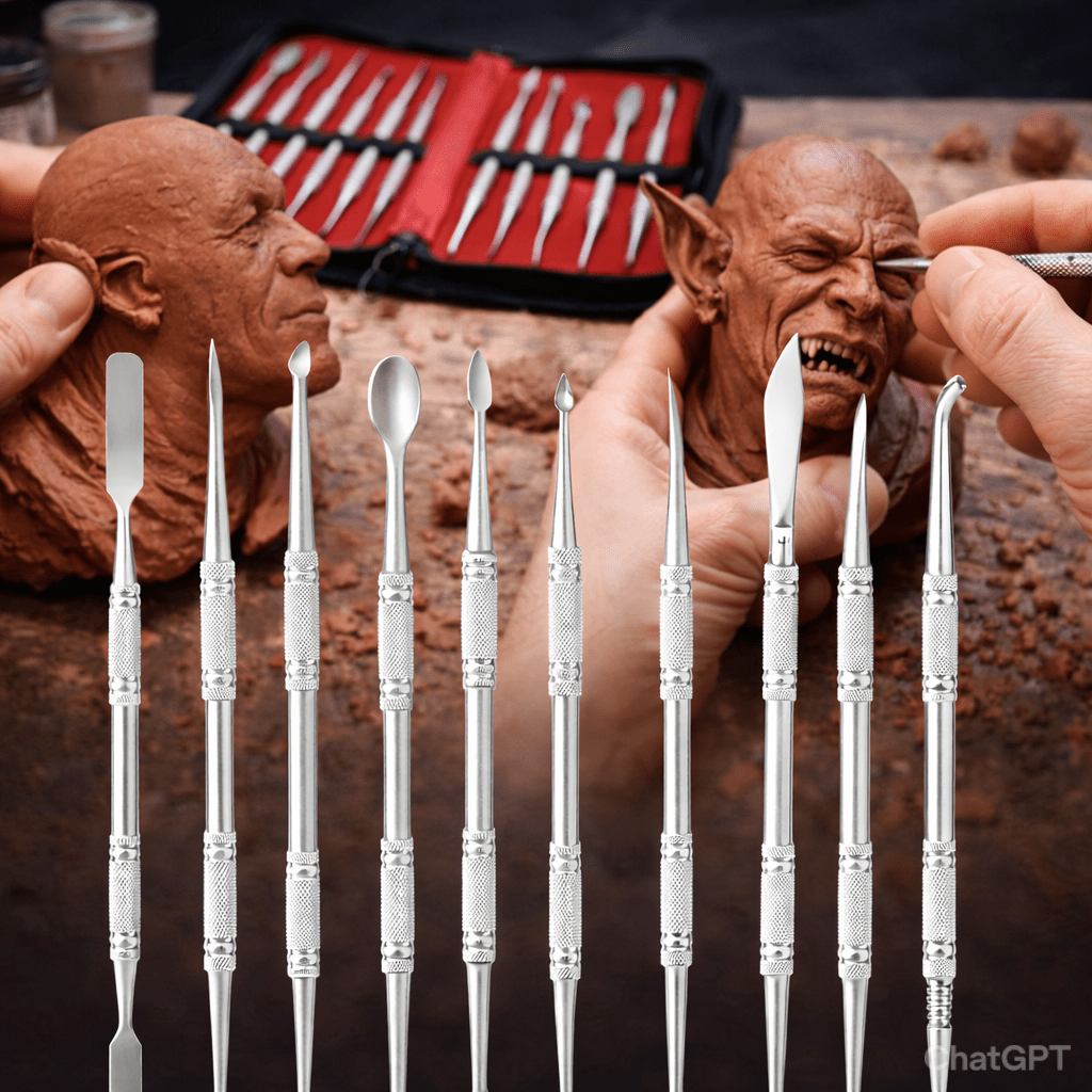 Bakewareind Carving Tool Set For Cake, Fondant, Wax 10pcs - Bakeware India