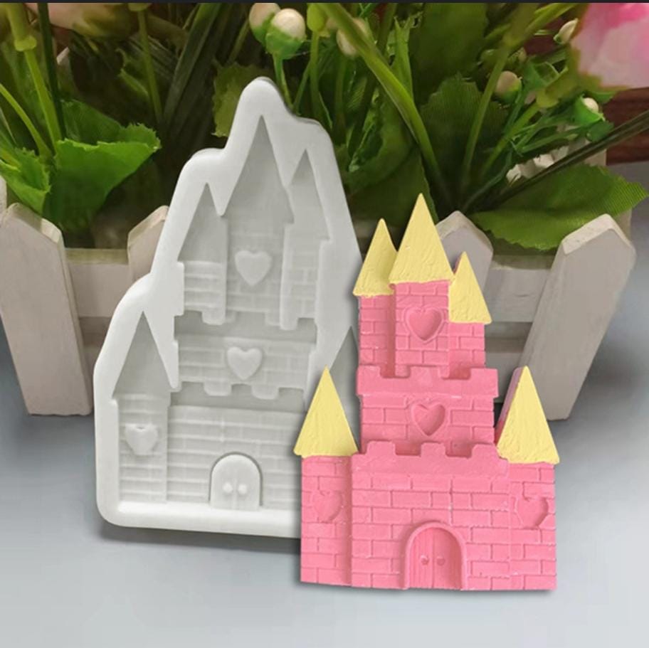 Bakewareind Castle Fondant Silicone Mould - Bakeware India