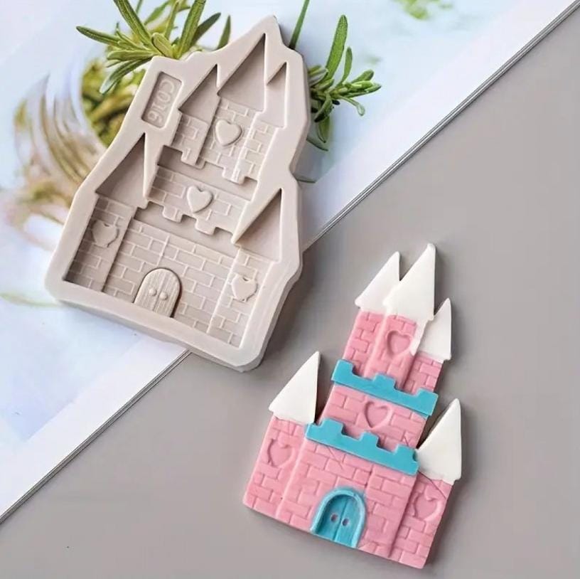 Bakewareind Castle Fondant Silicone Mould - Bakeware India