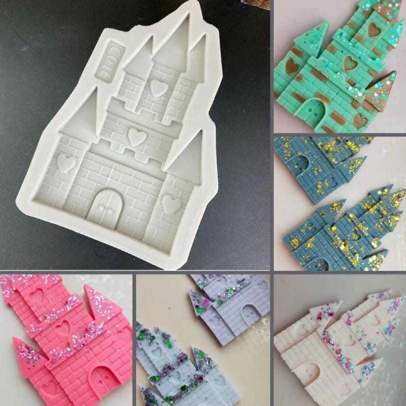 Bakewareind Castle Fondant Silicone Mould - Bakeware India