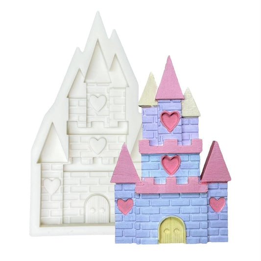 Bakewareind Castle Fondant Silicone Mould - Bakeware India