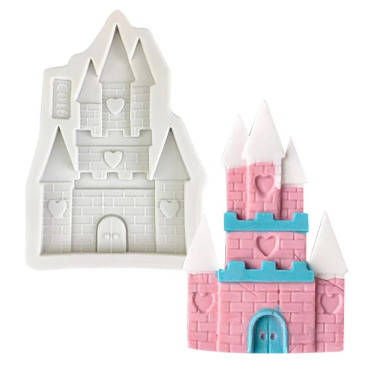 Bakewareind Castle Fondant Silicone Mould - Bakeware India