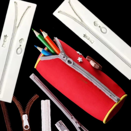 Bakewareind Chain Zip Lock Zipper Fondant Silicone Mould - Bakeware India