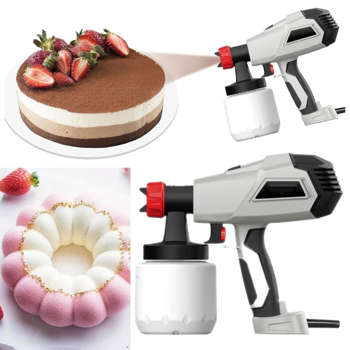 Bakewareind Chocolate Velvet Spray Gun Electric - Bakeware India