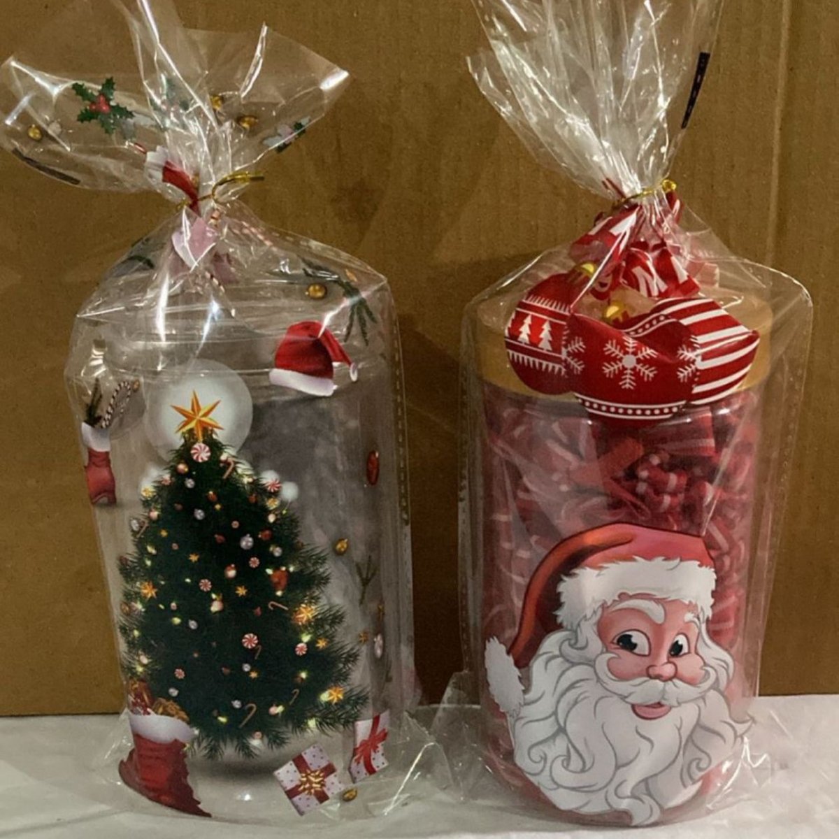 Bakewareind Christmas Poly Transparent Gift Bags, 50pcs - Bakeware India