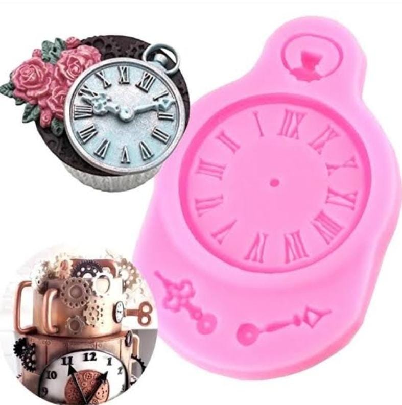 Bakewareind Clock Pocket Watch Chocolate Silicone Mould - Bakeware India