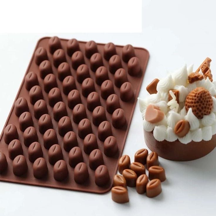 Bakewareind Coffee Bean Silicone Chocolate Mould - Bakeware India