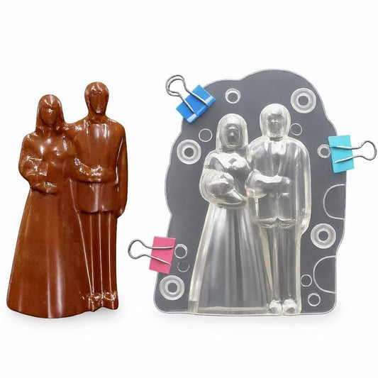 Bakewareind Couple Polycarbonate Magnetic Chocolate Mould - Bakeware India