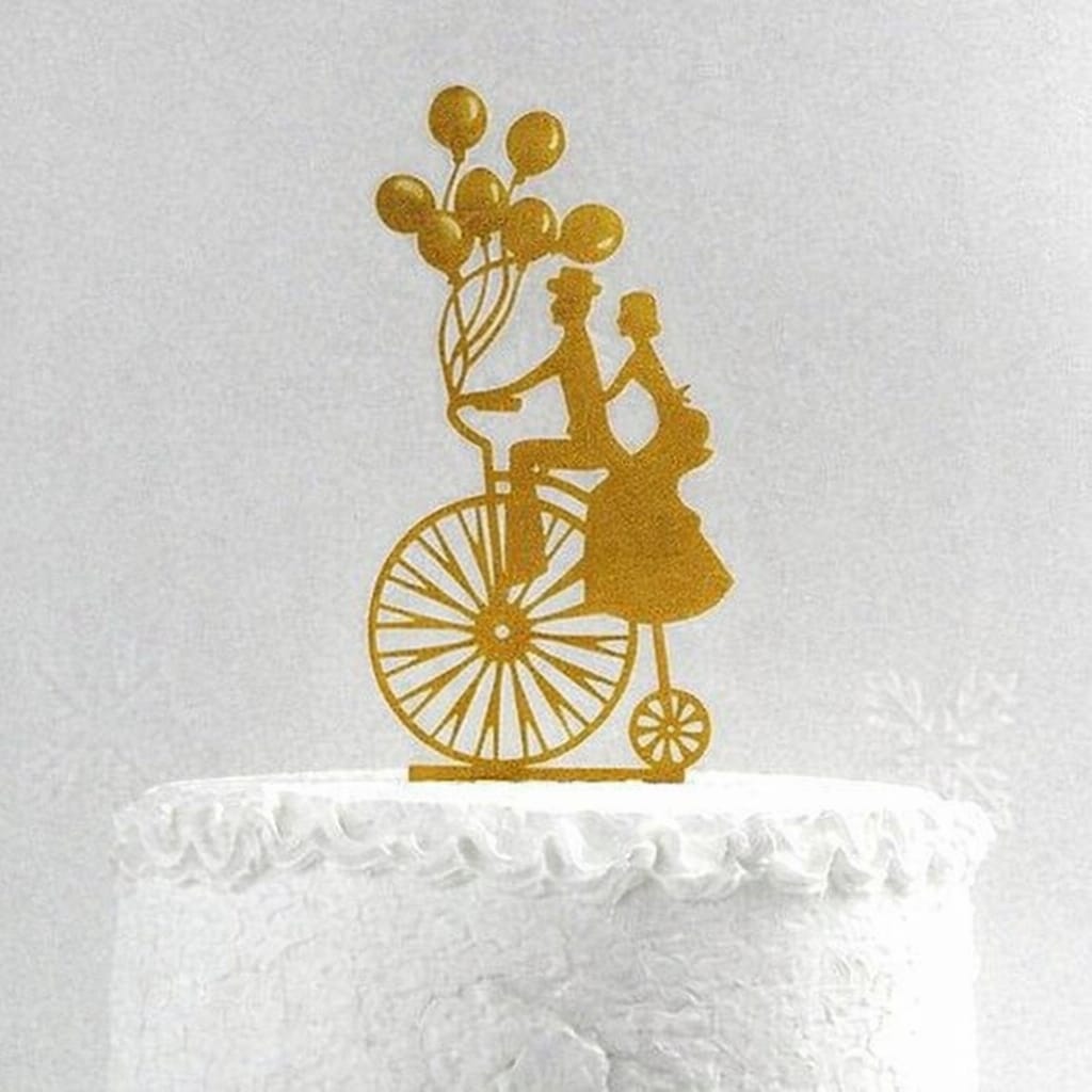 Bakewareind Couple Wedding Valentine Cake Topper - Bakeware India