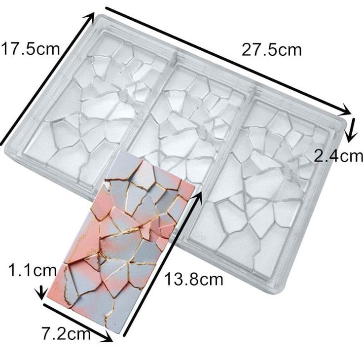 Bakewareind Cracked Polycarbonate Chocolate Mould - Bakeware India
