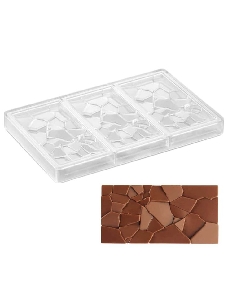 Bakewareind Cracked Polycarbonate Chocolate Mould - Bakeware India