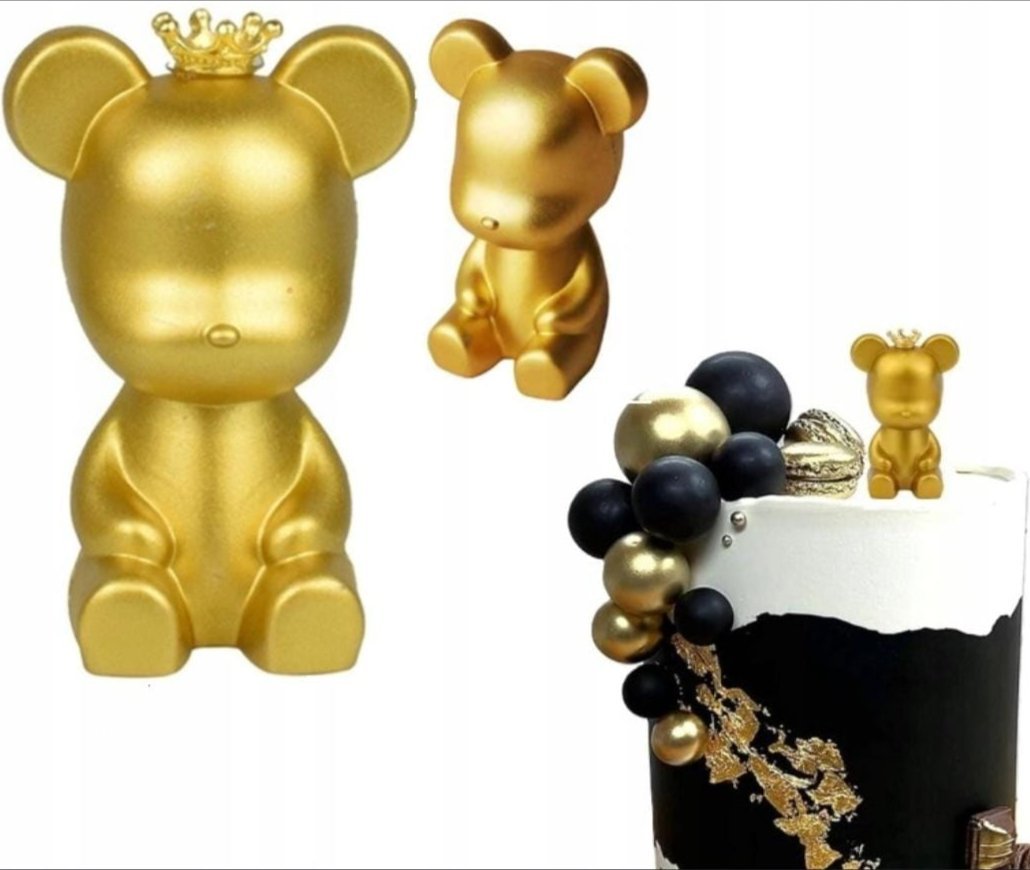 Bakewareind Crown Teddy Bearbrick Toy Topper For Cake Decorating - Bakeware India