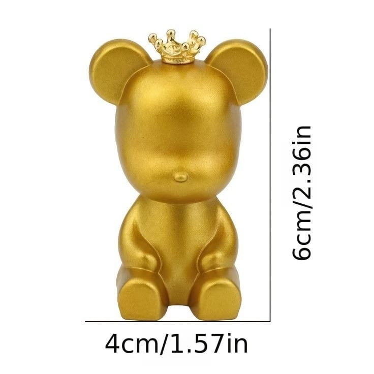 Bakewareind Crown Teddy Bearbrick Toy Topper For Cake Decorating - Bakeware India