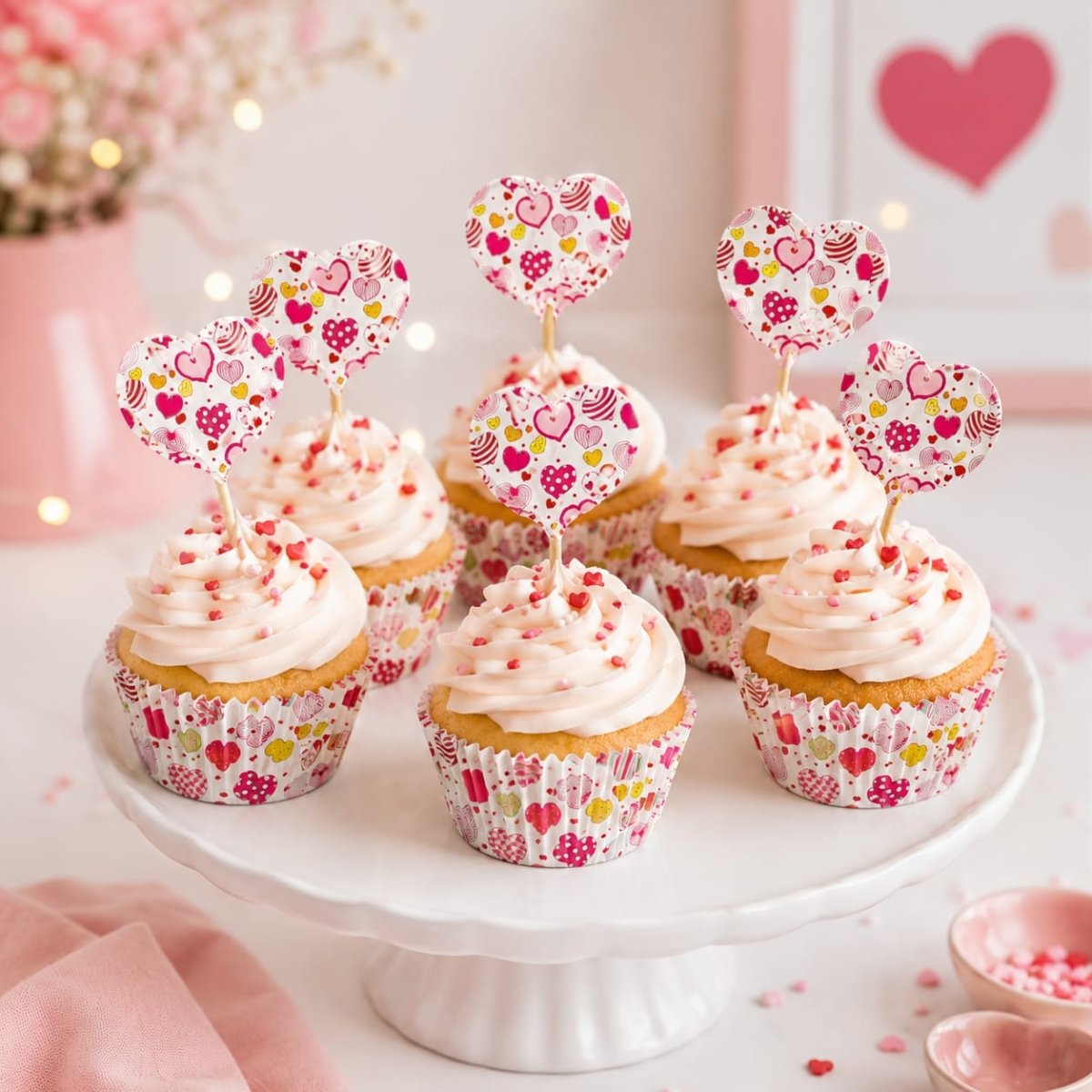 Bakewareind Cupcake Liners Kit with Cupcake Toppers (select colors) - Bakeware India