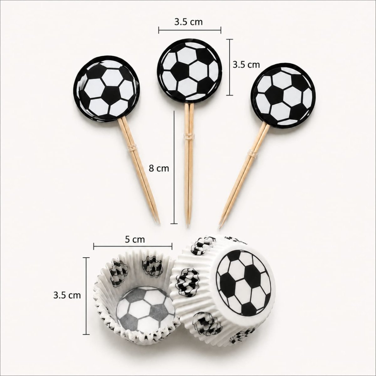 Bakewareind Cupcake Liners Kit with Cupcake Toppers (select colors) - Bakeware India