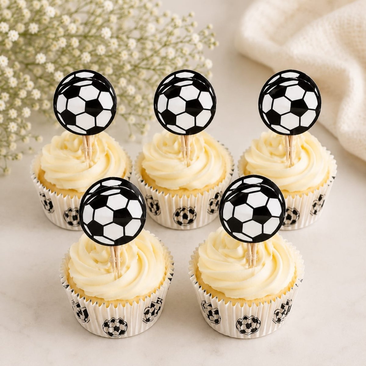 Bakewareind Cupcake Liners Kit with Cupcake Toppers (select colors) - Bakeware India