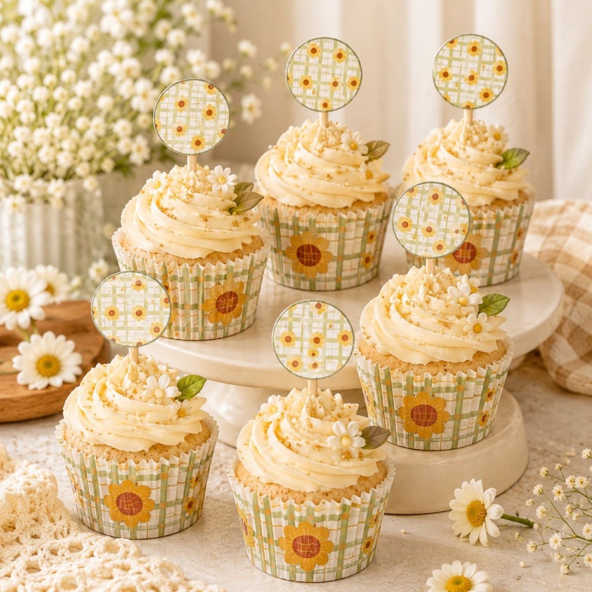 Bakewareind Cupcake Liners Kit with Cupcake Toppers (select colors) - Bakeware India
